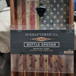 American flag wall mounted drinking game